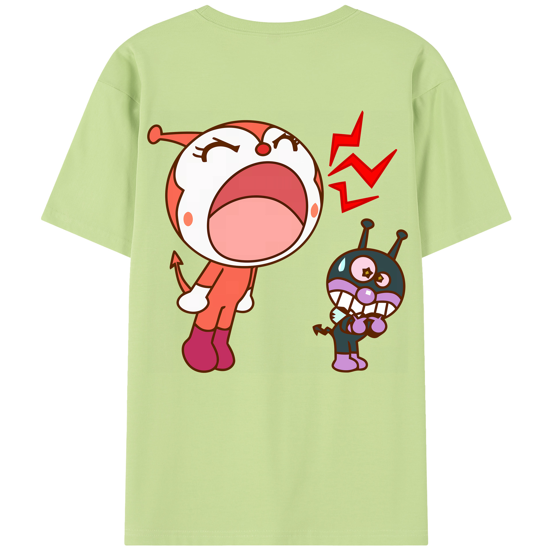 （画像用） アンパンマン Anpanman 綿100％半袖Tシャツ（背面プリント）